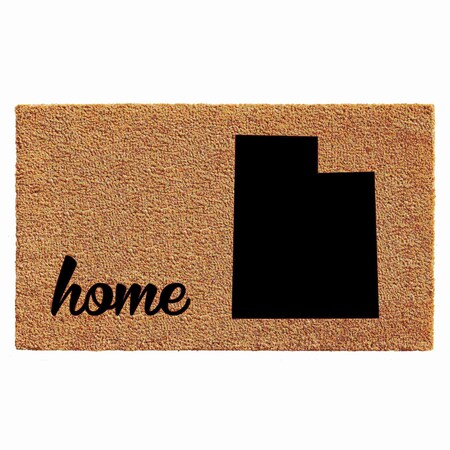 Calloway Mills Entrance Mat, Coir, Natural, Black 105432436